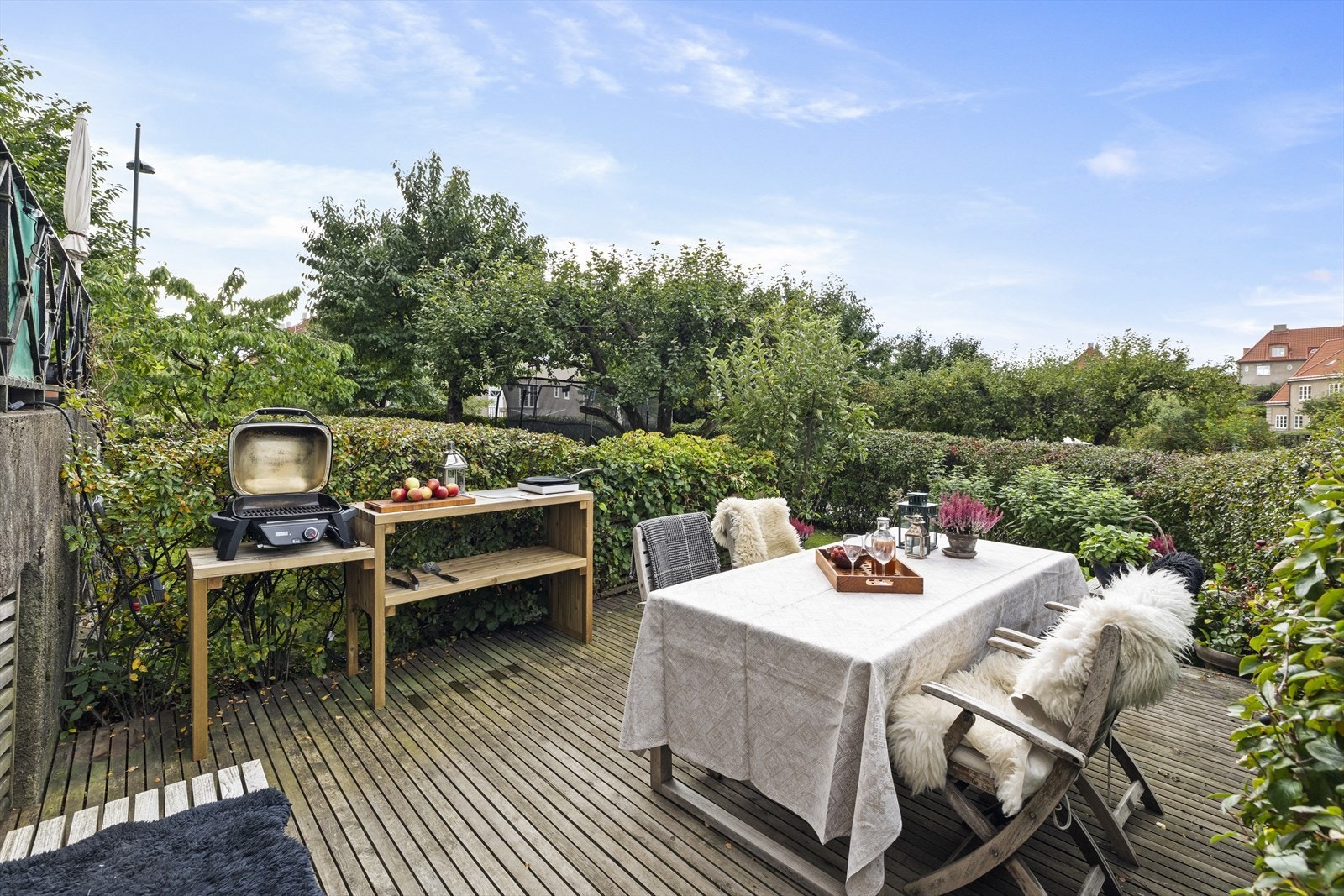 Treplattingen ligger så høyt at man får fint utsyn. Galleribilde