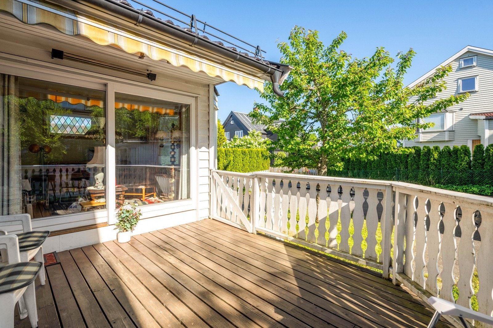 Her sitter man i skjermede og hyggelig omgivelser Galleribilde