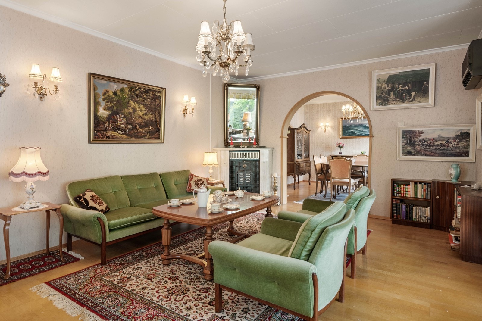 Vedovn i stue Galleribilde