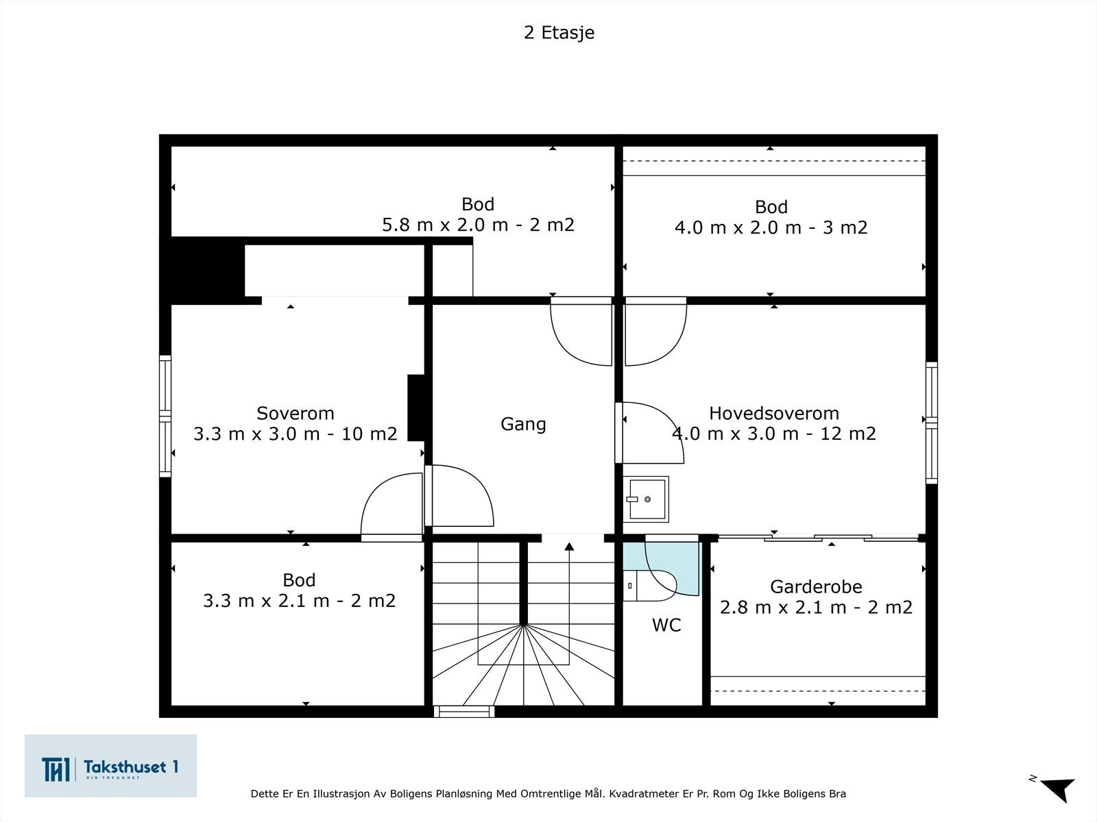 Plantegning 2.etasje Galleribilde