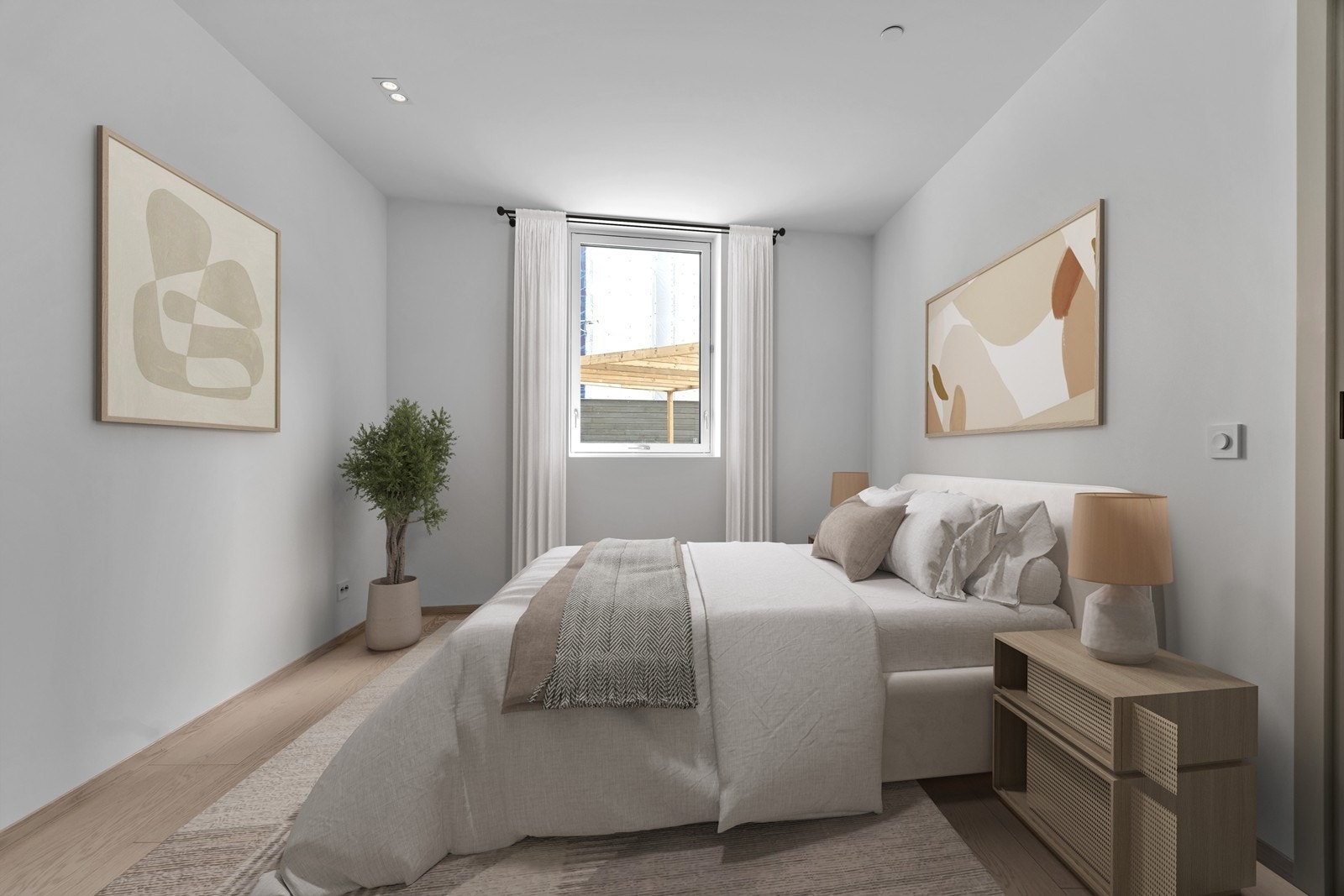 Stort hovedsoverom. Bildet er digital stylet og avvik / feil på skalering kan forekomme Galleribilde