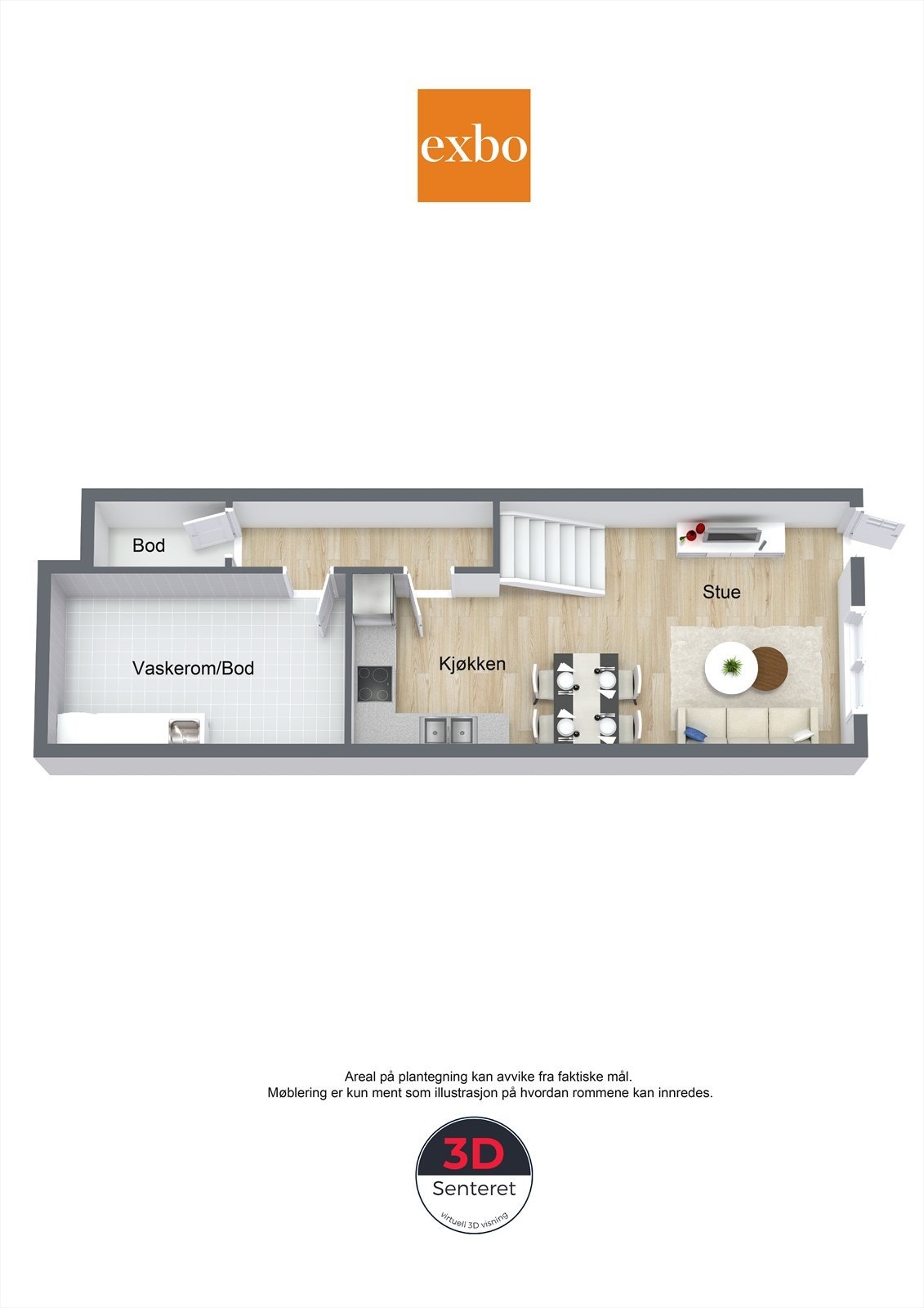 Plantegning underetasje. Galleribilde