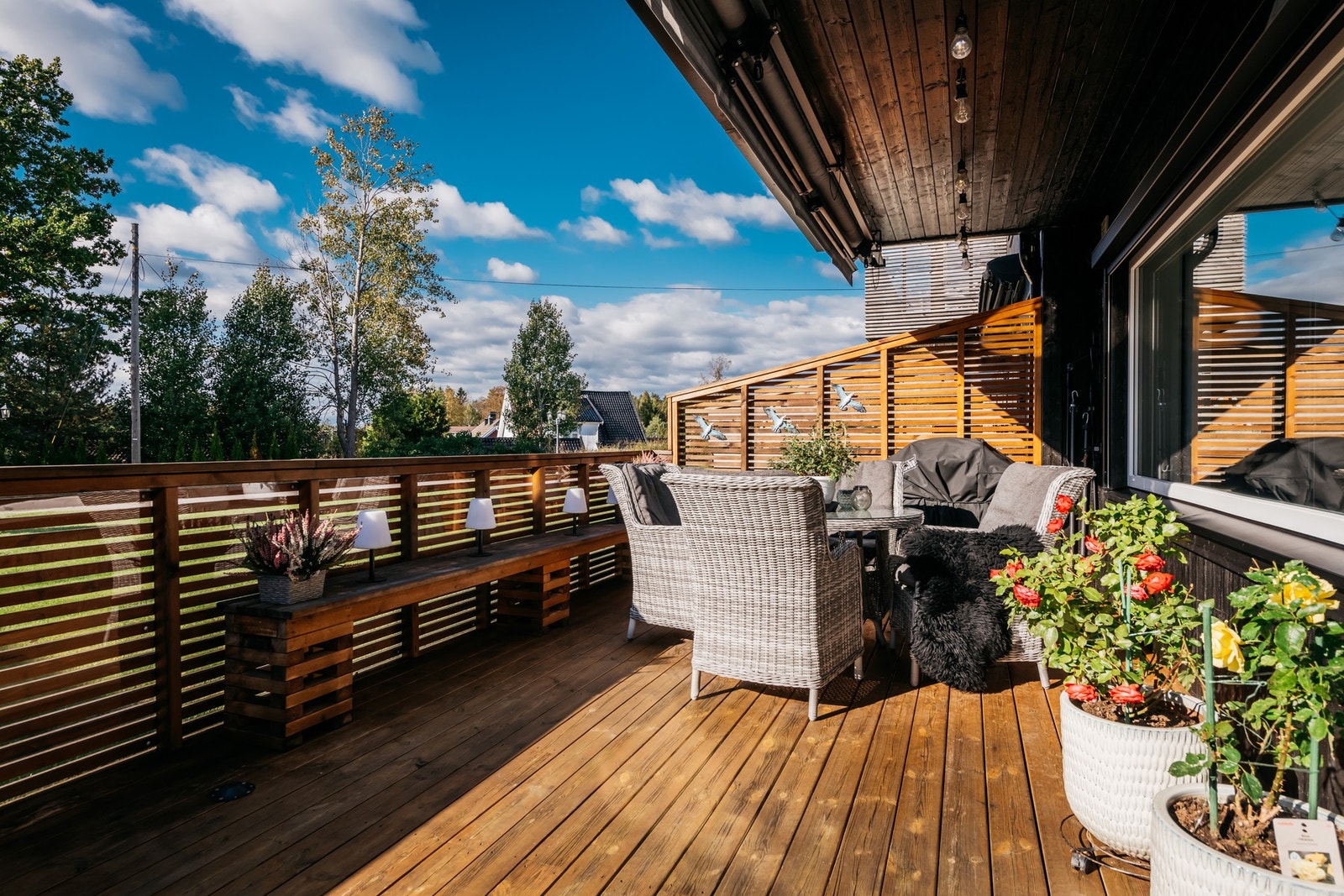 Stor veranda med gode solforhold! Galleribilde