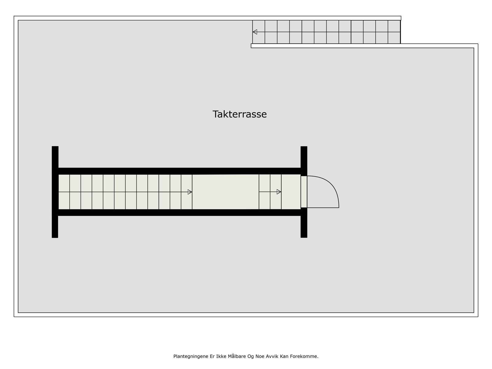 Plantegning takterrasse. Galleribilde