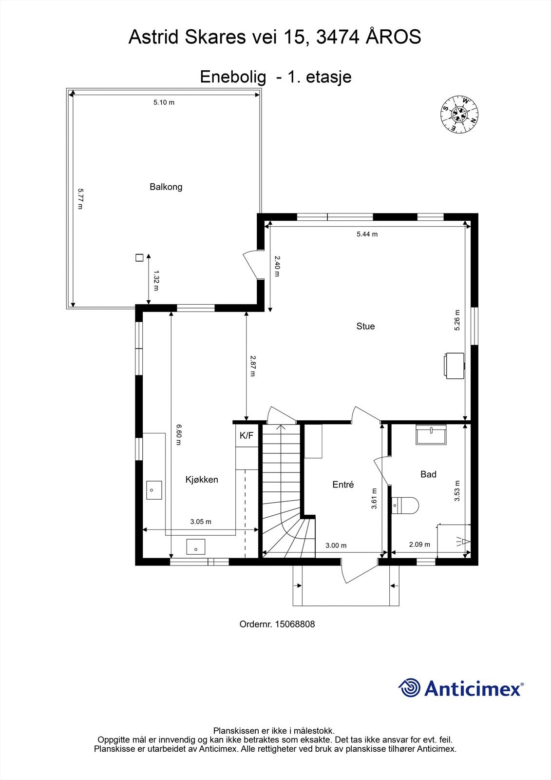 Plantegning 1.etg Galleribilde