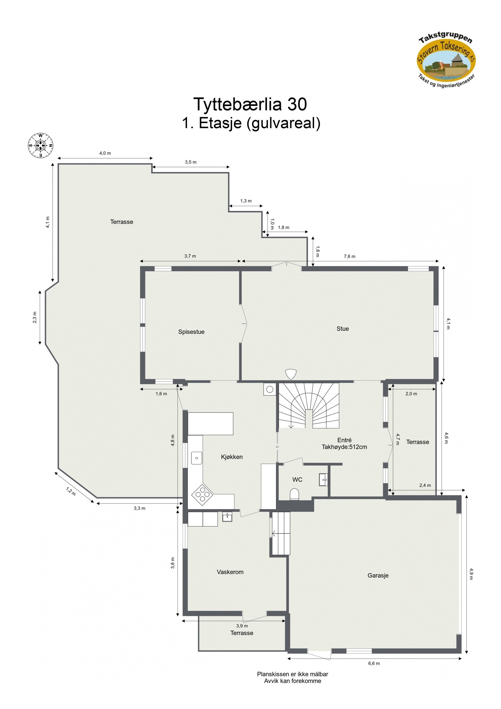 Plantegning første etasje Galleribilde