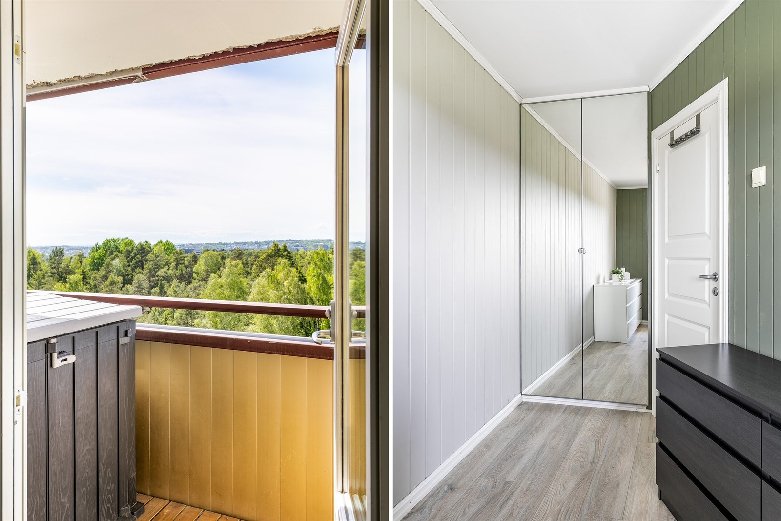 Smart garderobeinnredning medfølger i begge soverom. Galleribilde