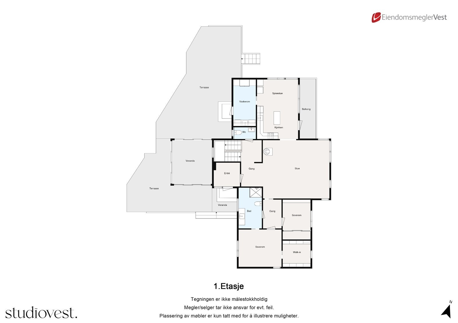 Planskisse: 1.etasje Galleribilde