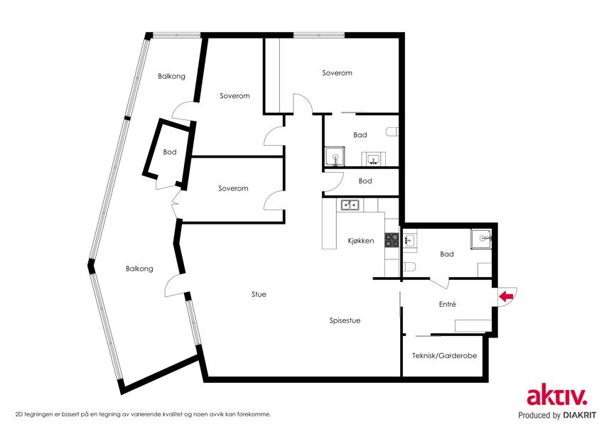 Plantegning Galleribilde