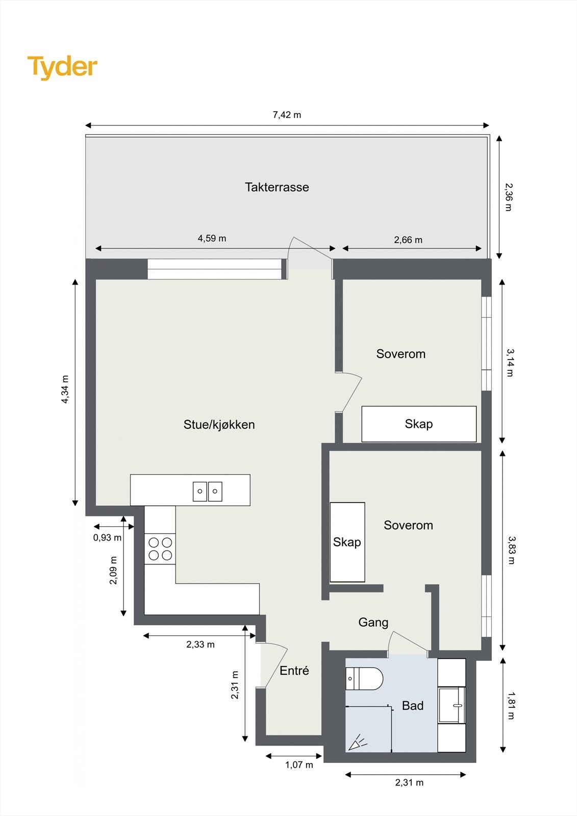 Plantegning Galleribilde