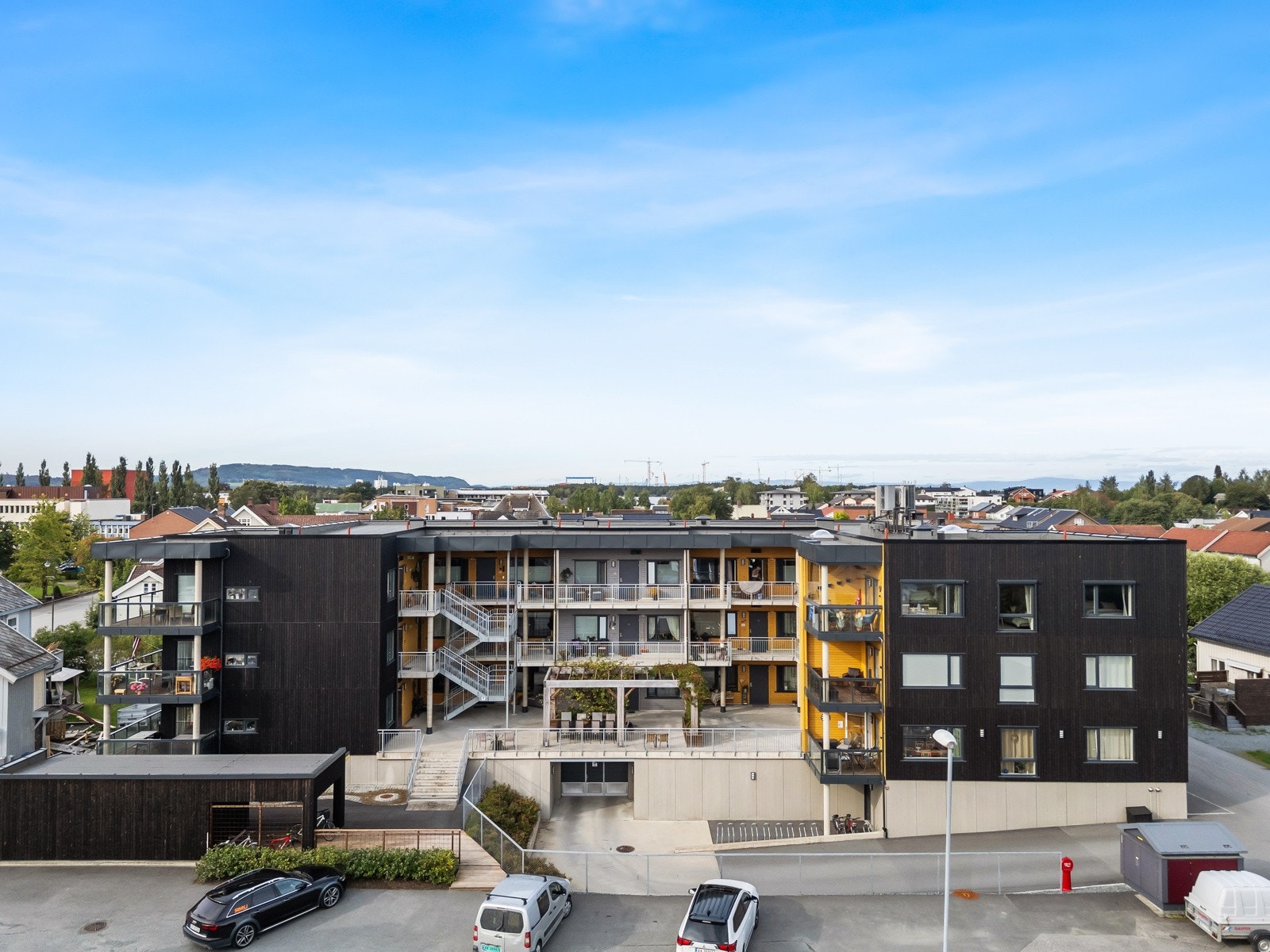 God beliggenhet, skjermet men samtidig midt i sentrum. Galleribilde