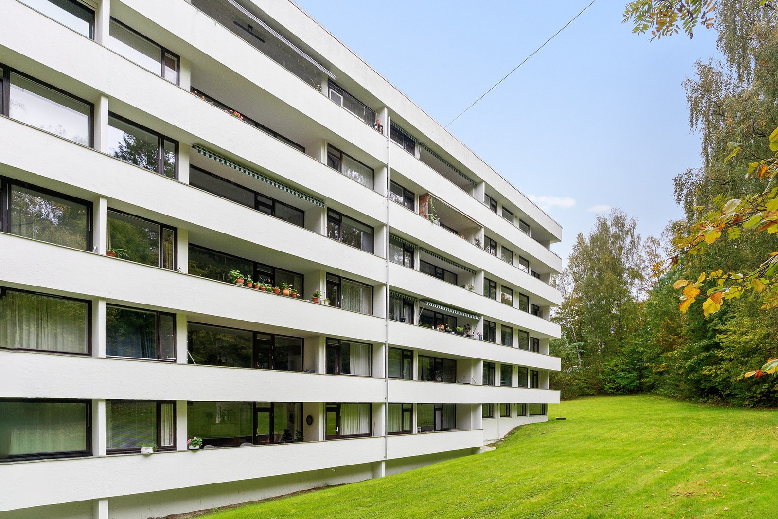 En lys og luftig 3-roms leilighet i naturskjønne omgivelser. Galleribilde