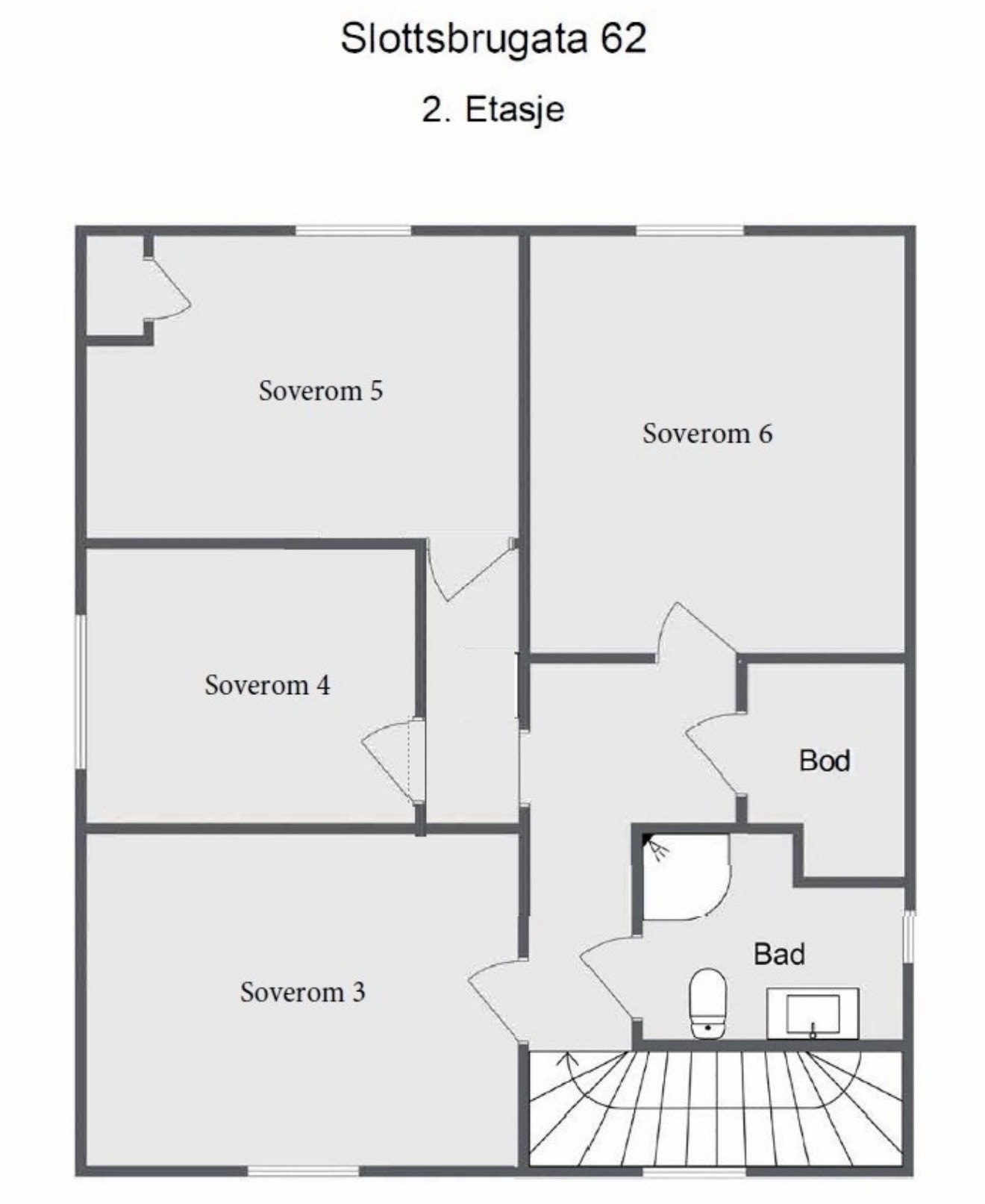 Plantegning 2. etg Galleribilde