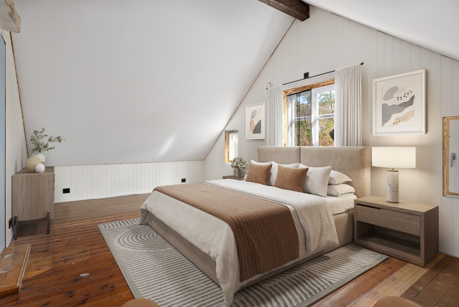 Soverom 2 i 2.etg. Bildet er digitalt møblert Galleribilde