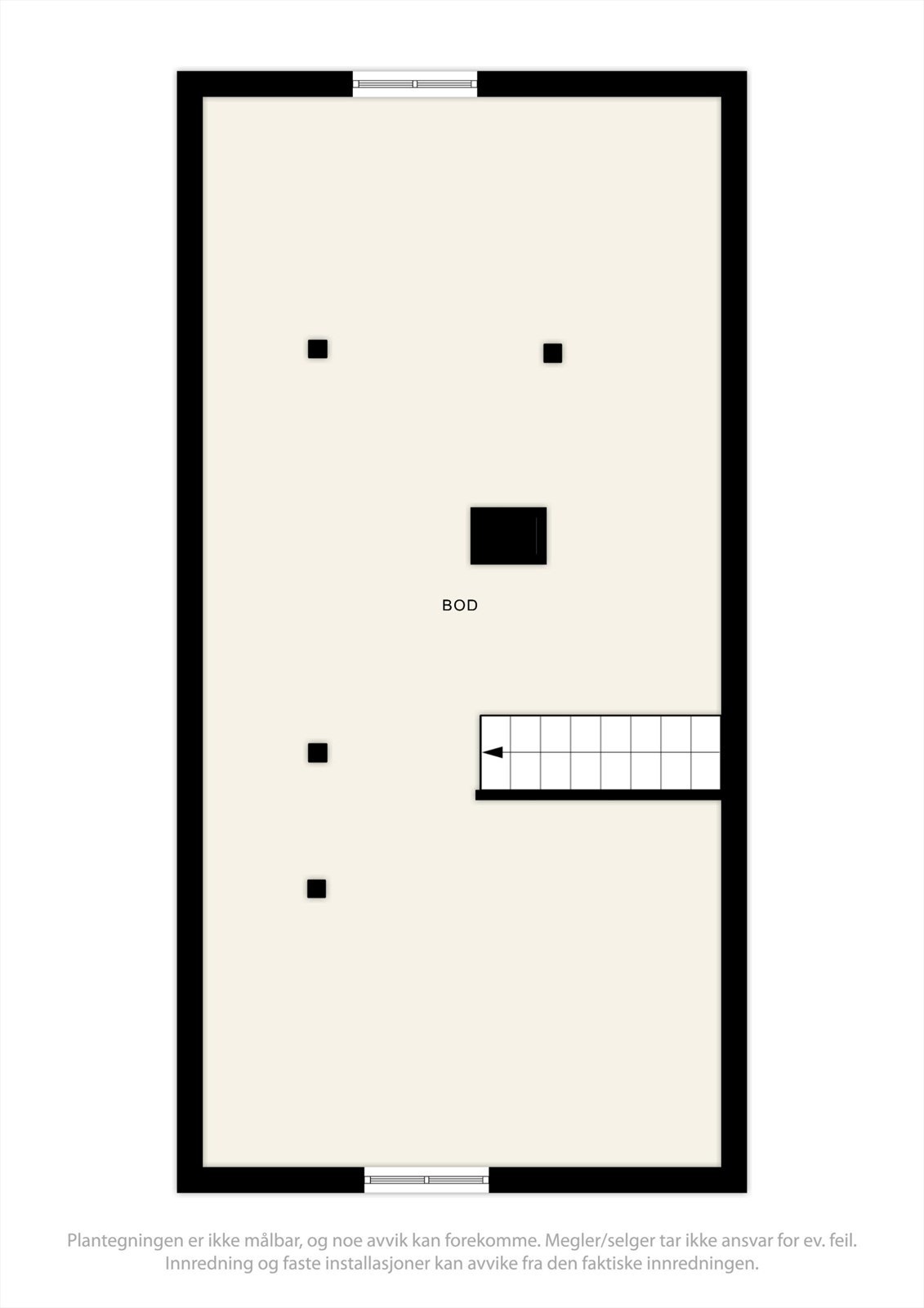 Plantegning loft. Galleribilde