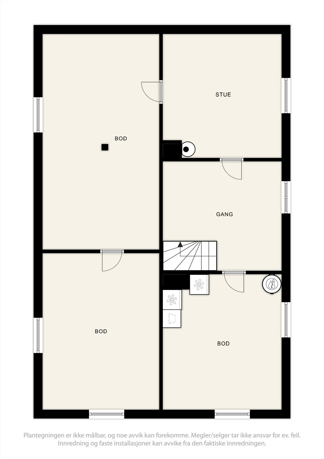 Plantegning kjeller. Galleribilde