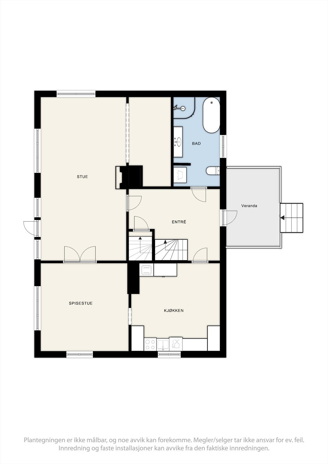 Plantegning 1. etasje. Galleribilde