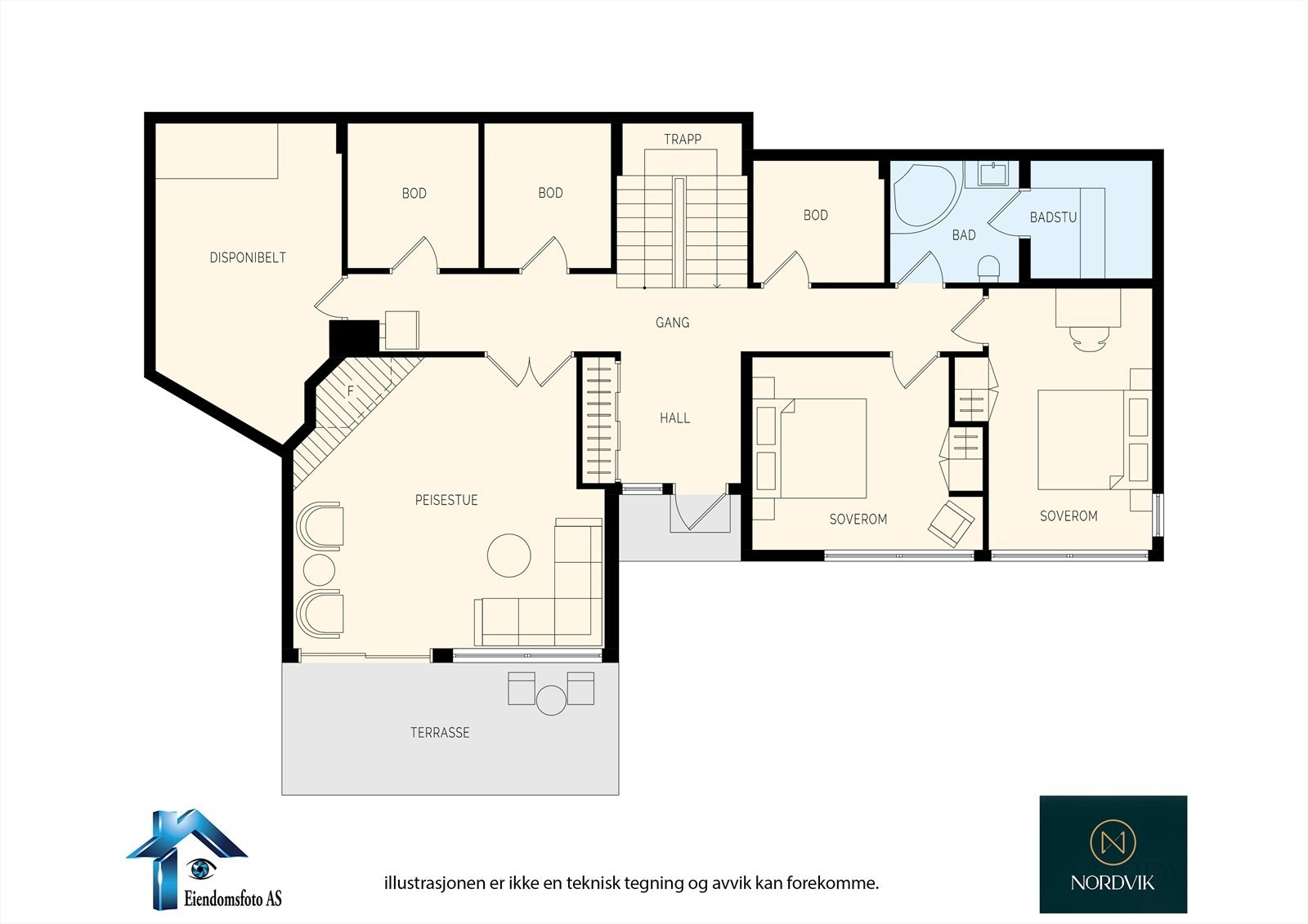 Planskisse U. Etasje Galleribilde