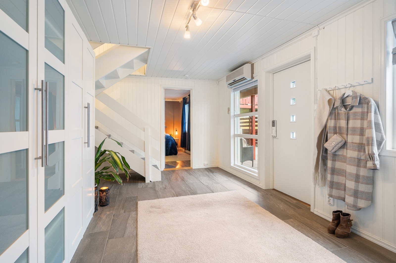 Hallen er utstyrt med varmepumpe. Galleribilde