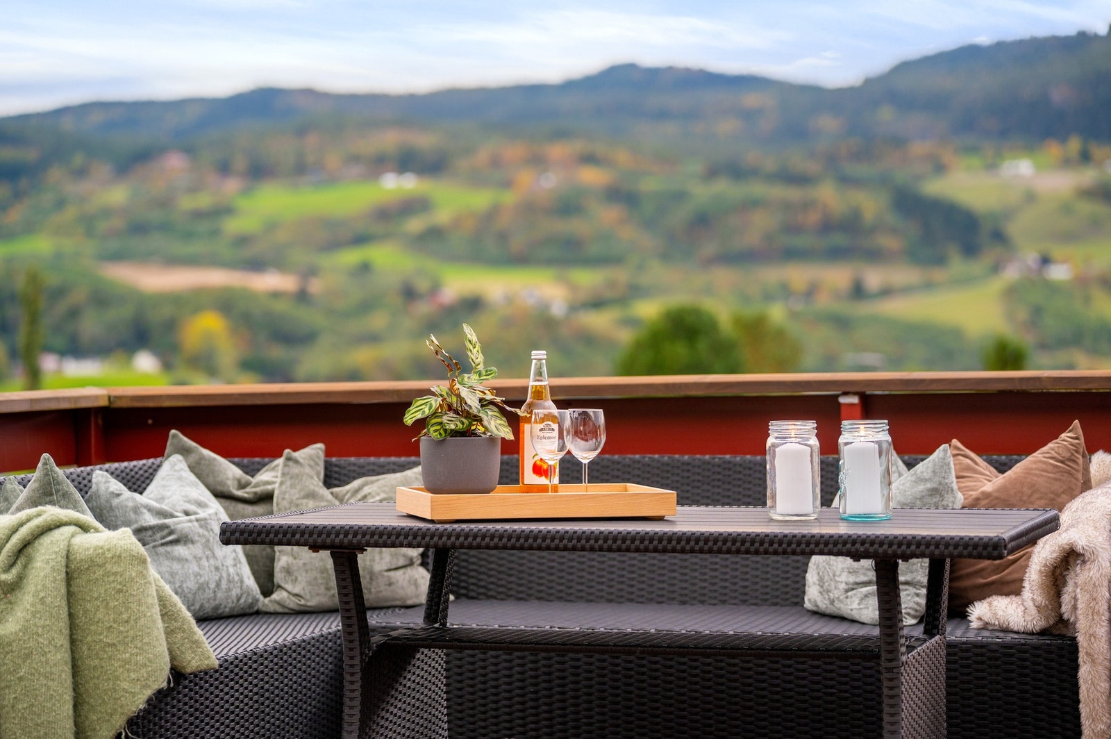 Fra balkongen har du en svært pent utsikt. Galleribilde