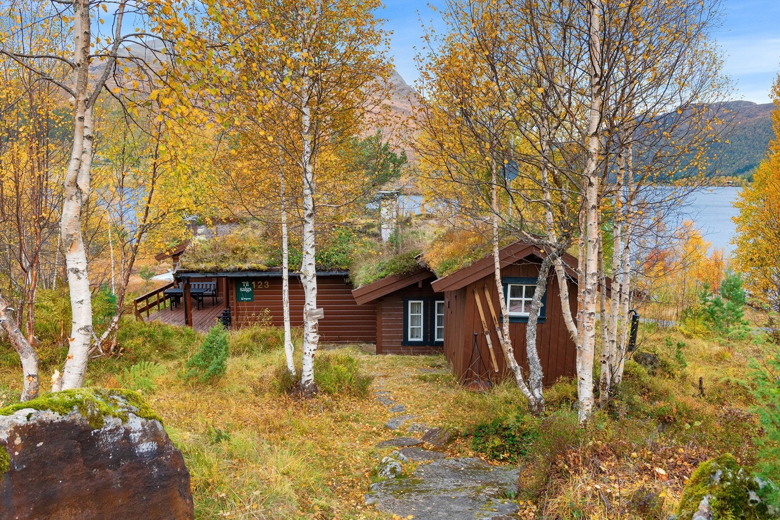 Fasade - bilde tatt fra parkeringsplass Galleribilde