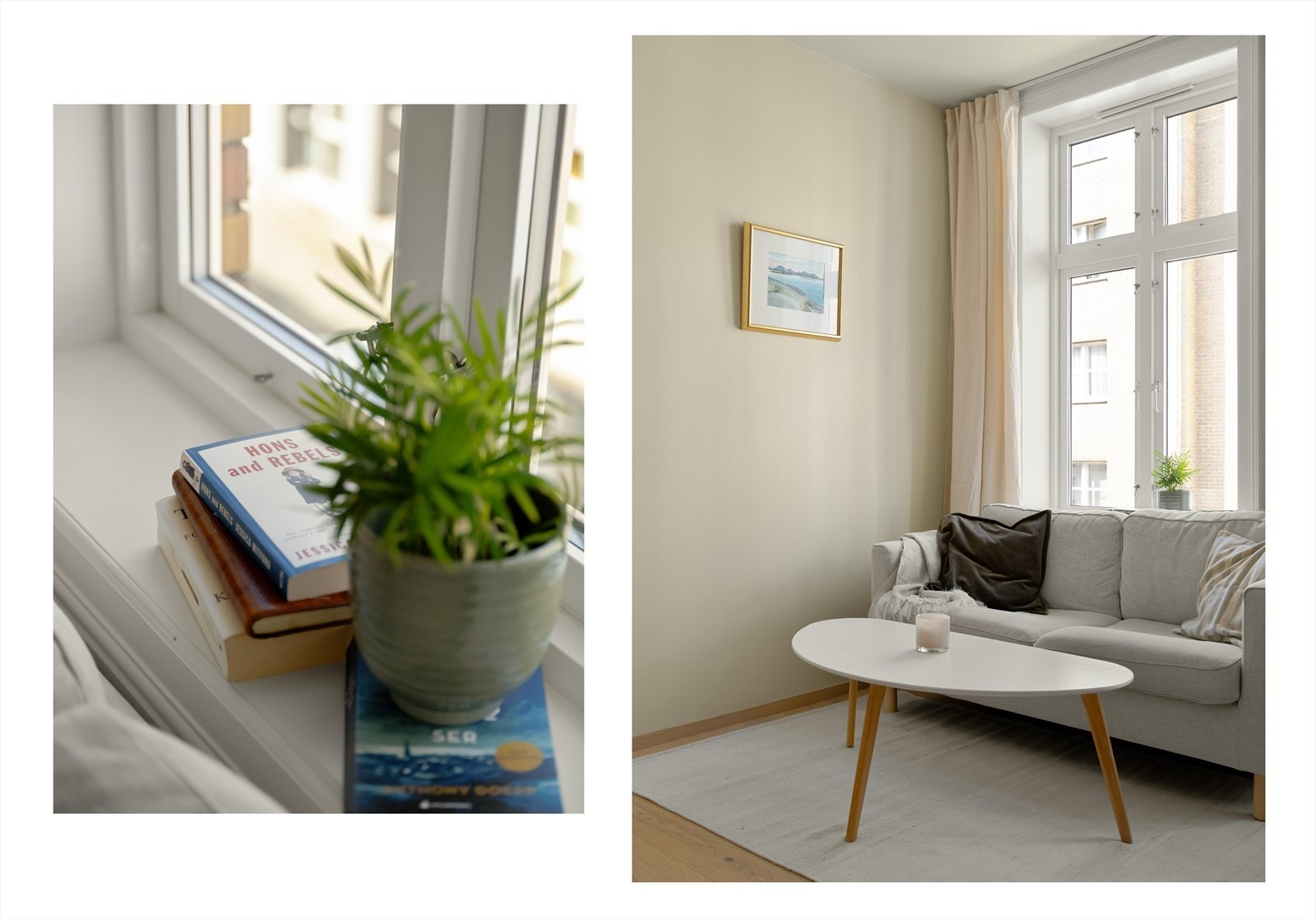 Stuen har store, flotte vinduer fra 2023 som slipper inn rikelig med naturlig lys. Galleribilde