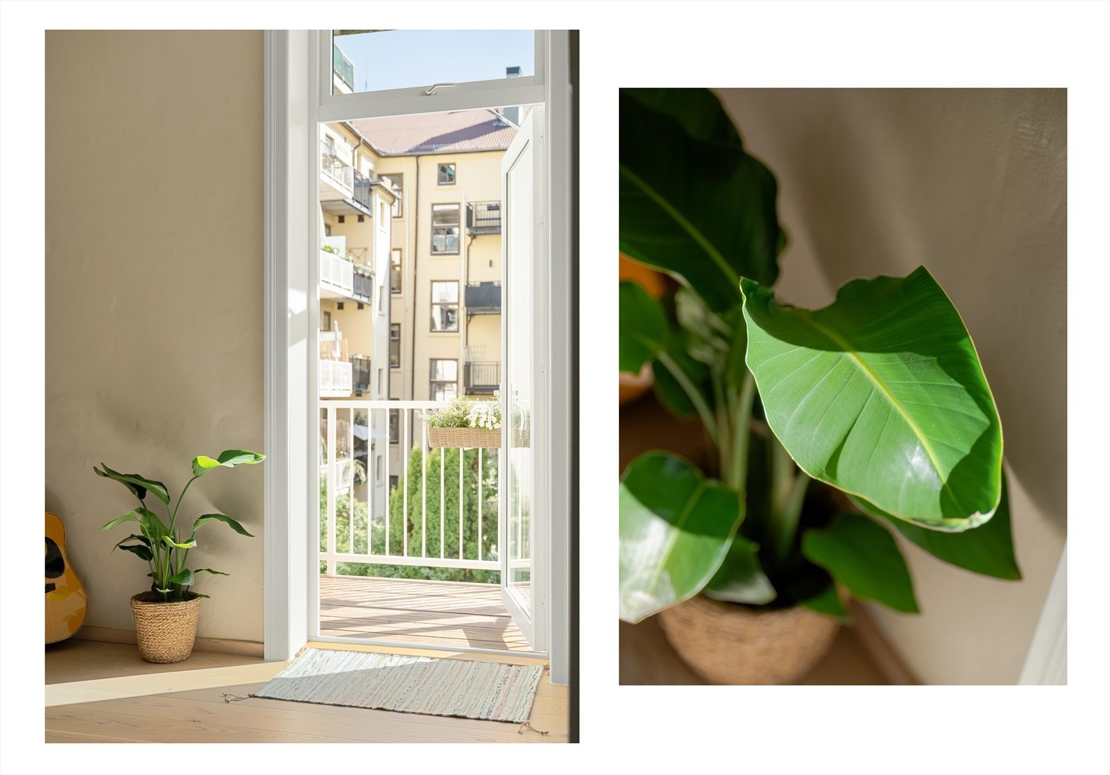 Fra soverom 2 er det utgang til boligens idylliske balkong. Galleribilde