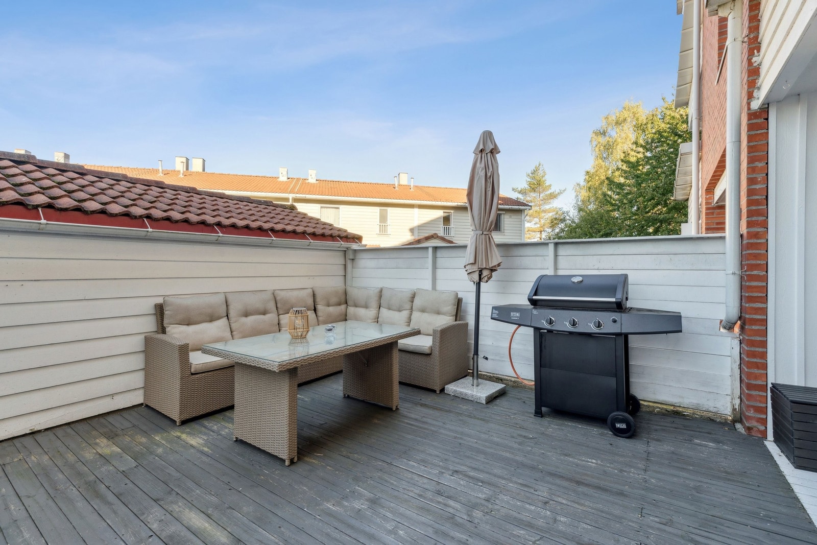 Her får du et privat og skjermet uteområde. Galleribilde