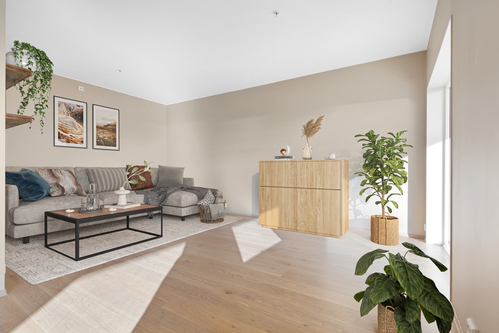 En stor og moderne 3-roms toppleilighet nyoppført i 2024. Galleribilde