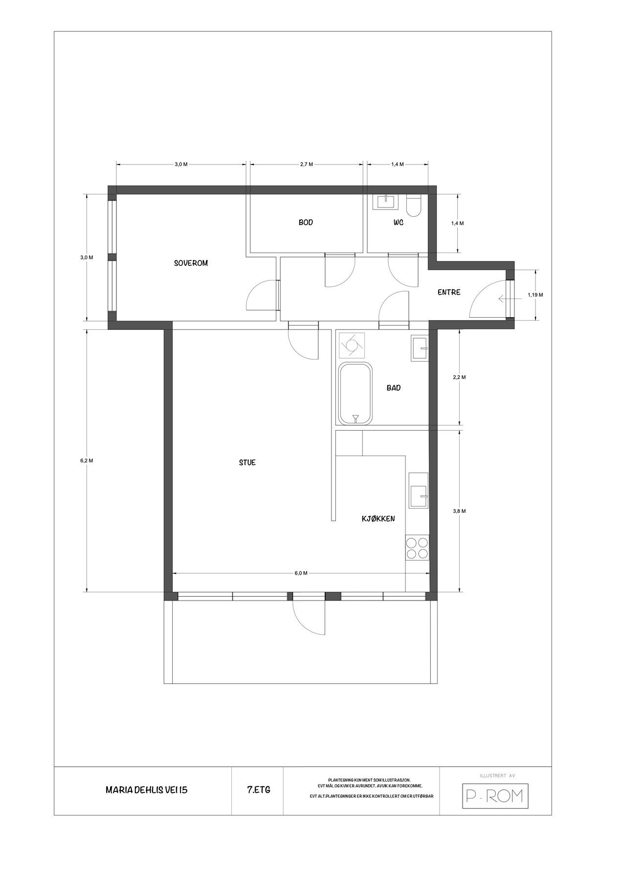 Plantegning Galleribilde