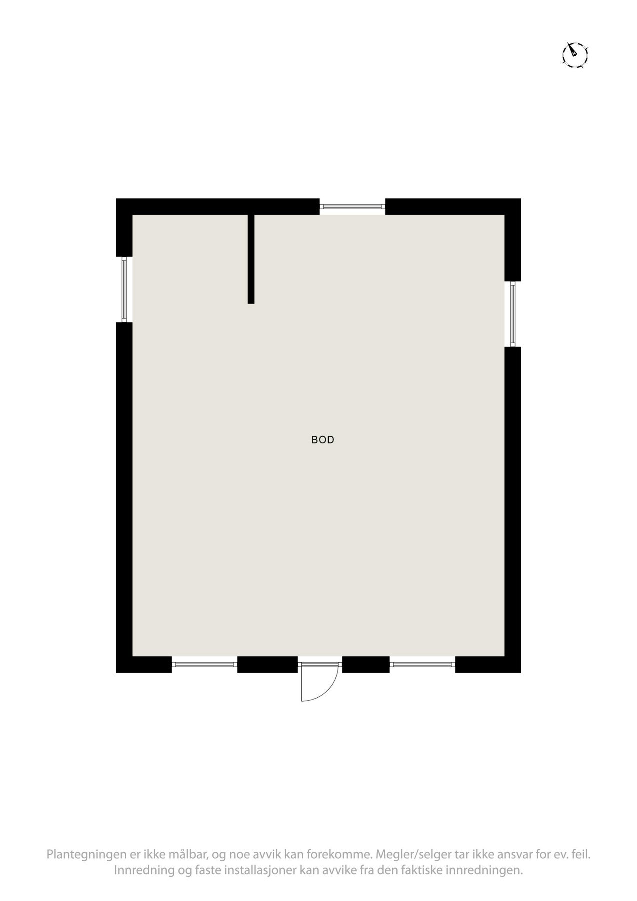 Planskisse underetasje. Galleribilde