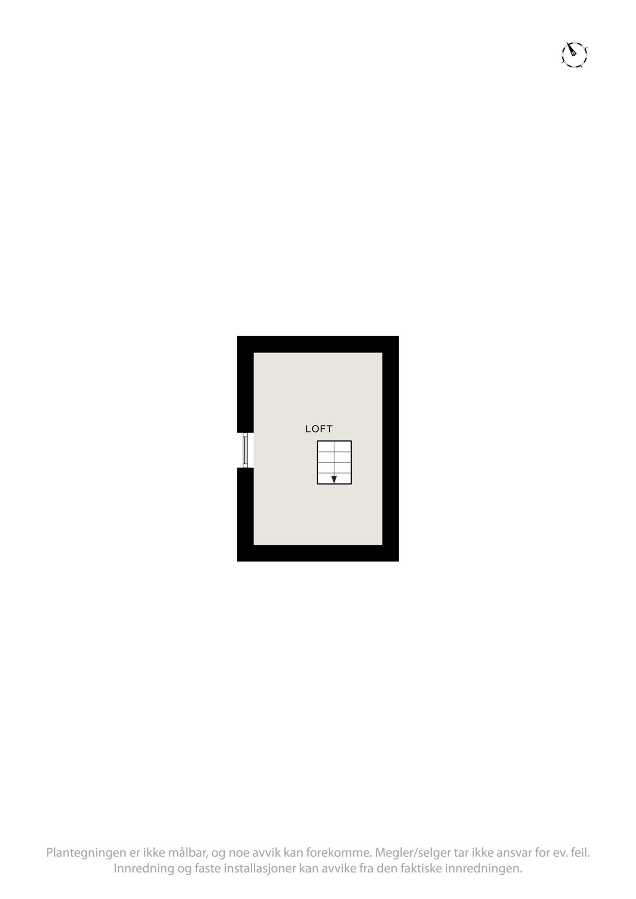 Planskisse loft. Galleribilde