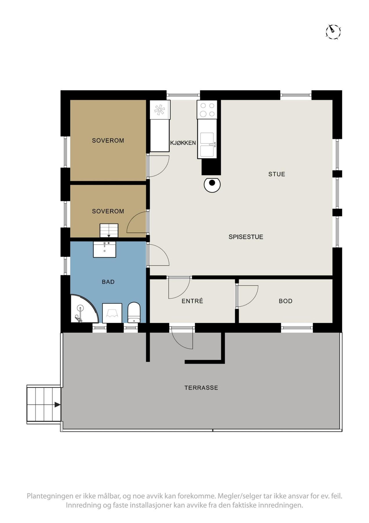 Planskisse 1. etasje. Galleribilde