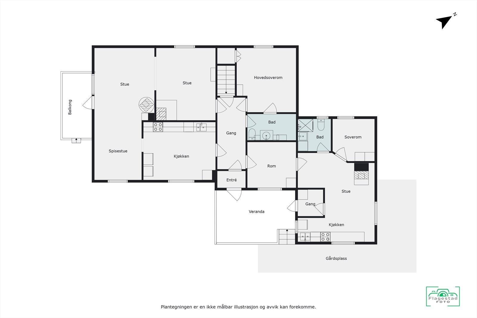 Plantegning Galleribilde