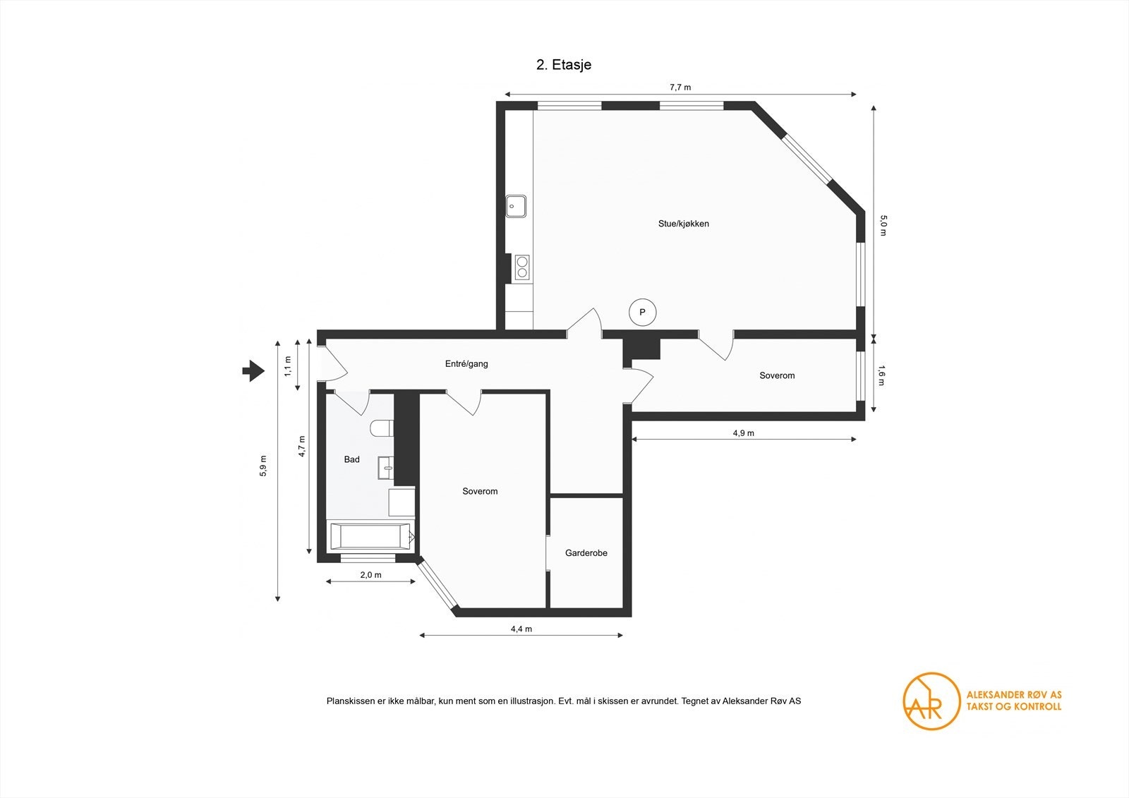 Plantegning. Galleribilde