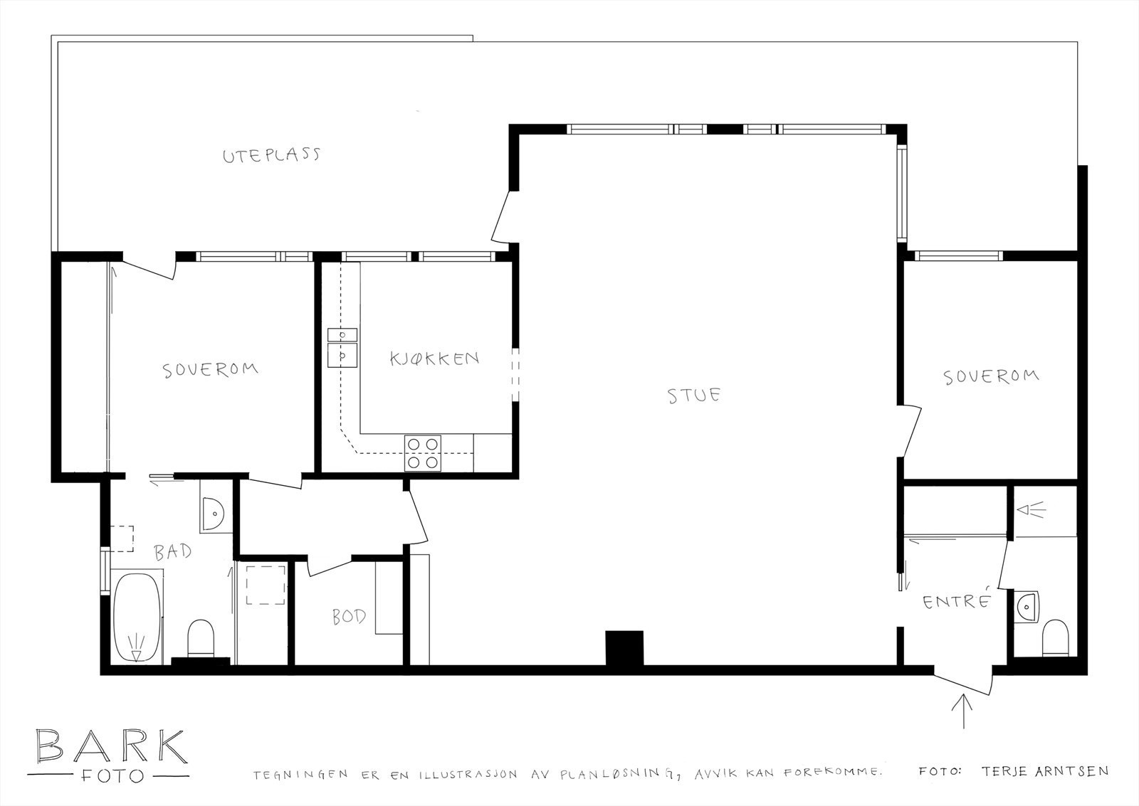 Plantegning Galleribilde