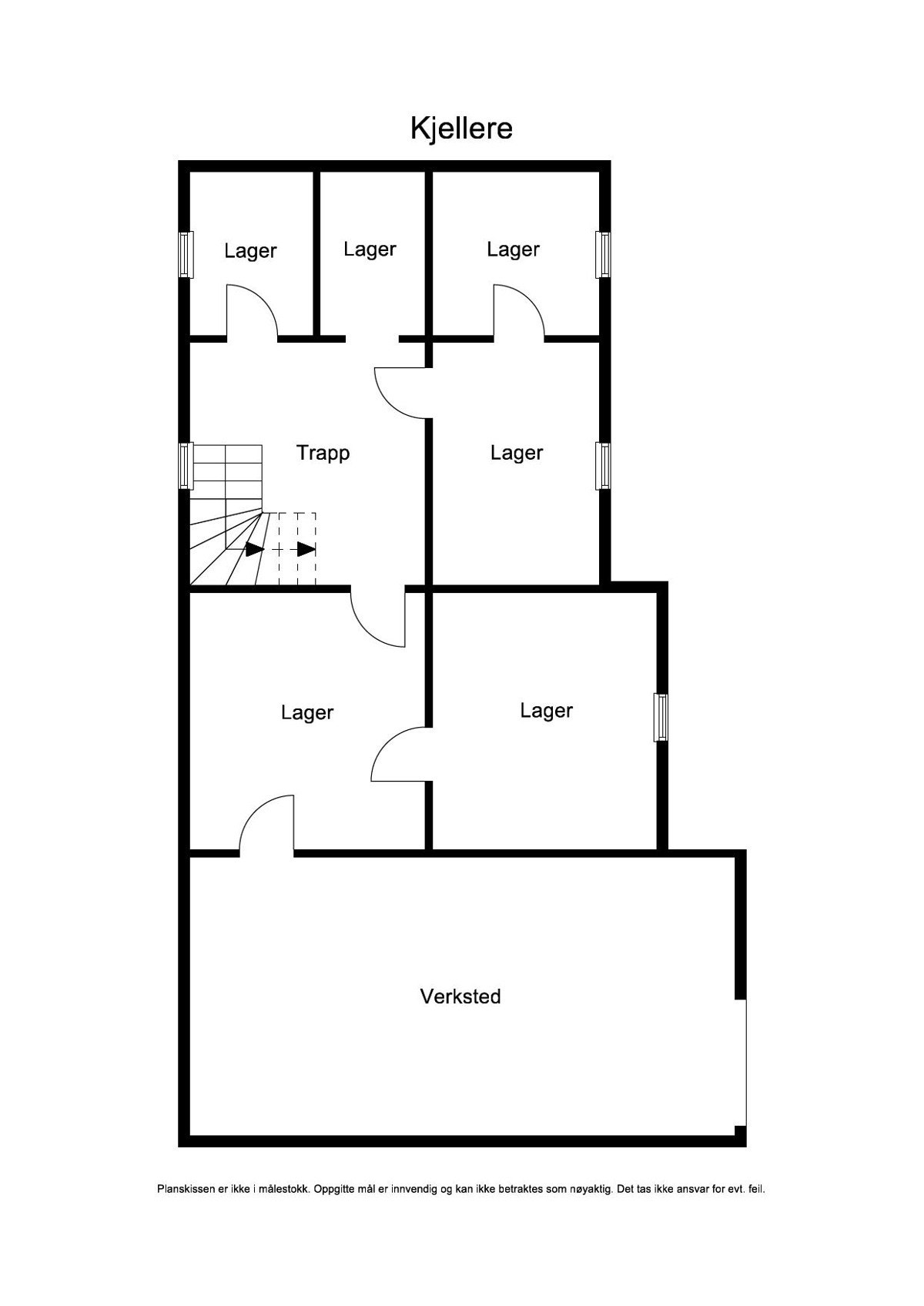 Plantegning kjeller Galleribilde