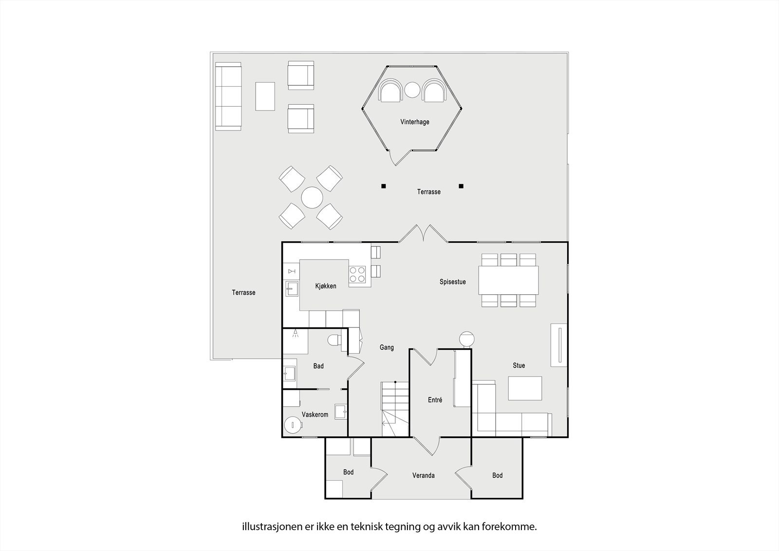 Plantegning Galleribilde