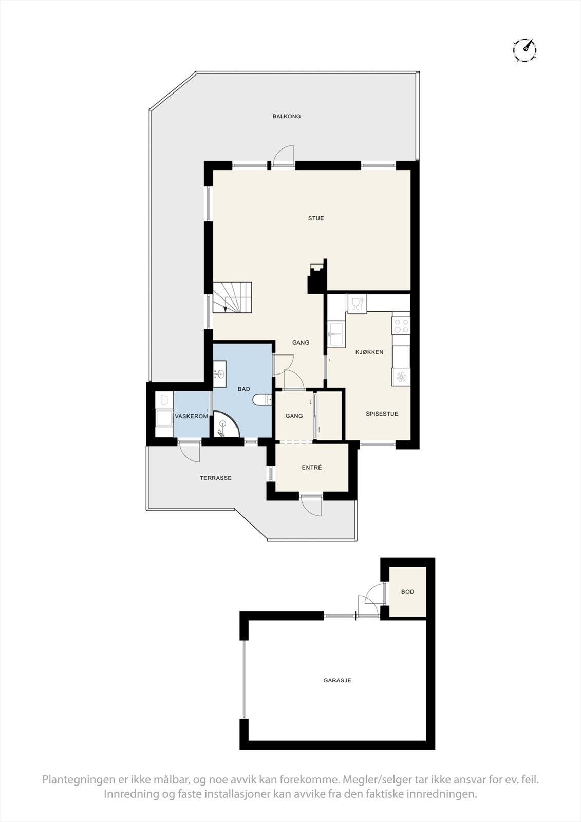 Plantegning 1. etasje. Galleribilde