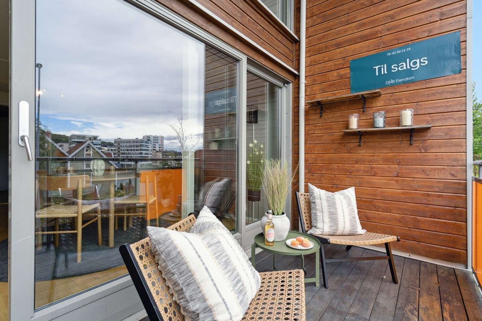 Usjenert balkong på ca. 6 kvm. Galleribilde