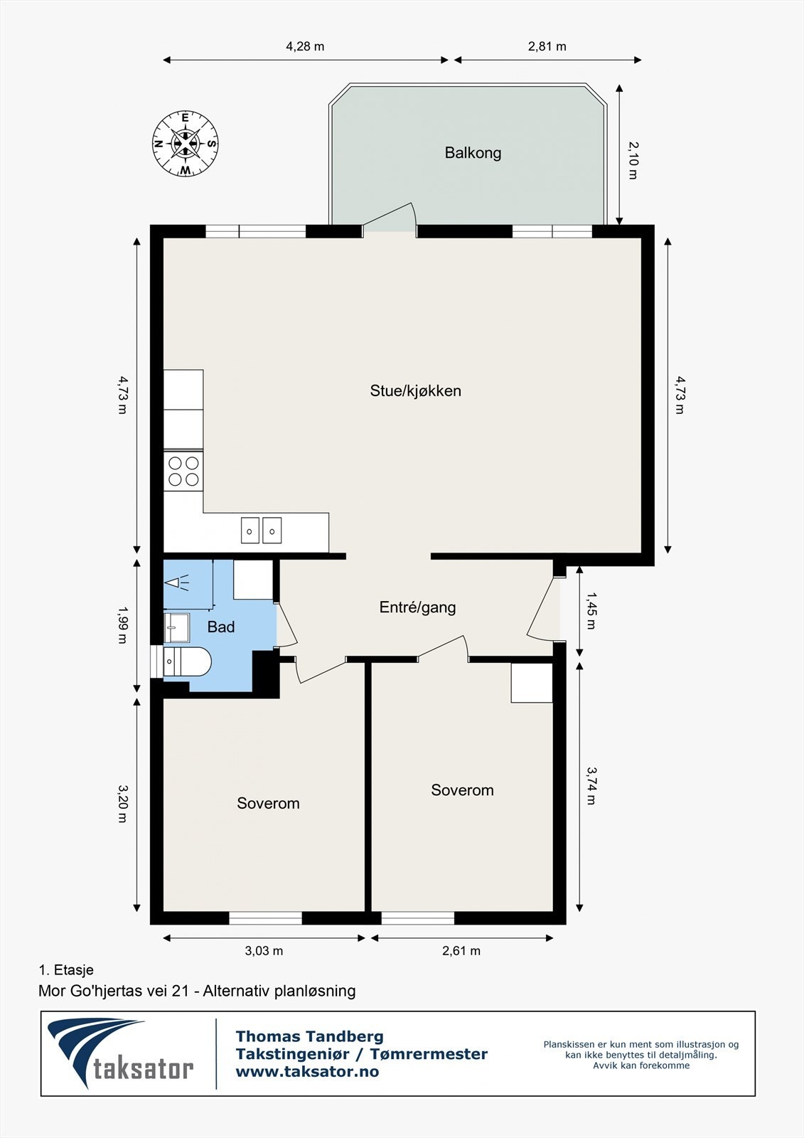 Alternativ planløsning Galleribilde
