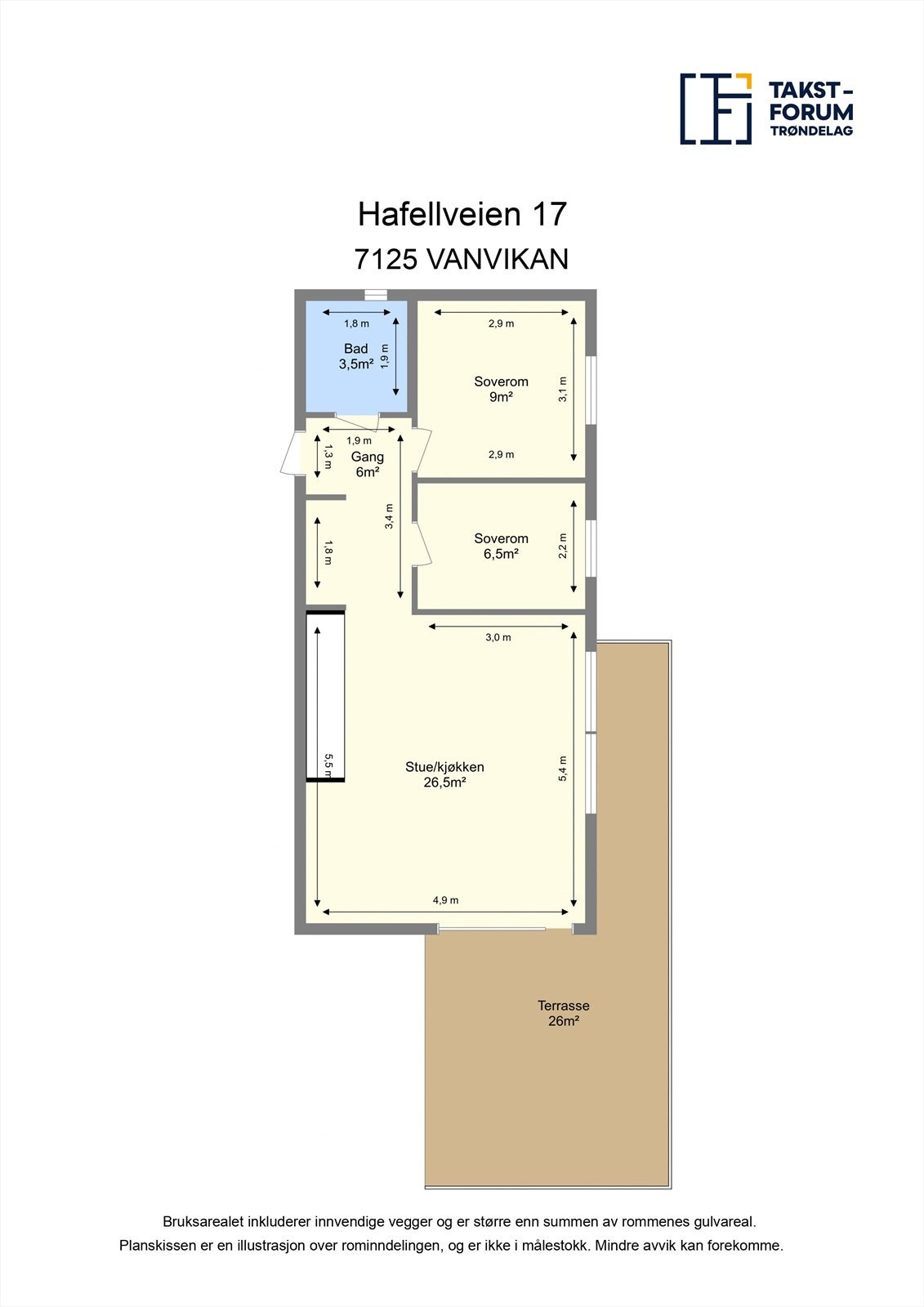 Planskisse - 1.etasje Galleribilde