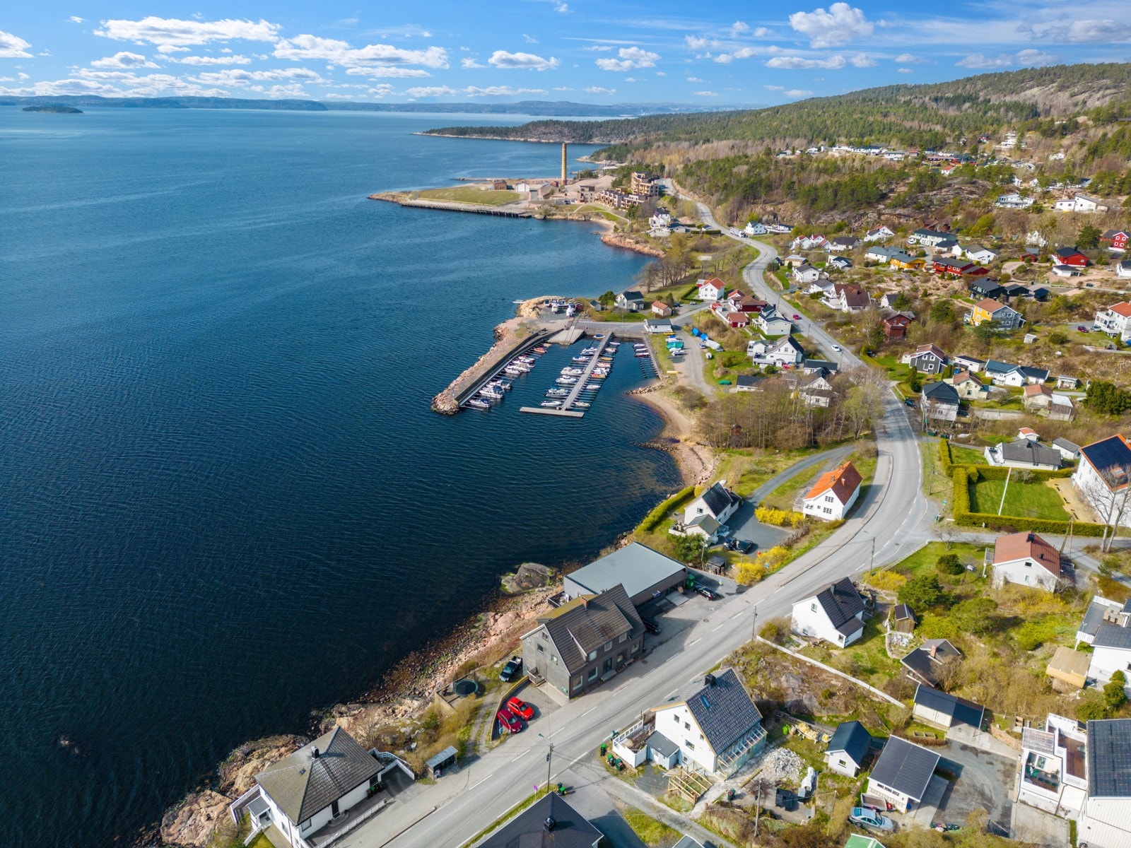 Kystlinjen mot Hurum Brygge Galleribilde