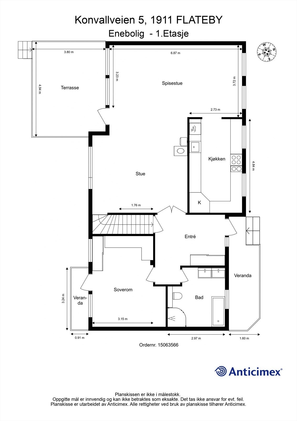 Plantegning - 1.Etasje Galleribilde