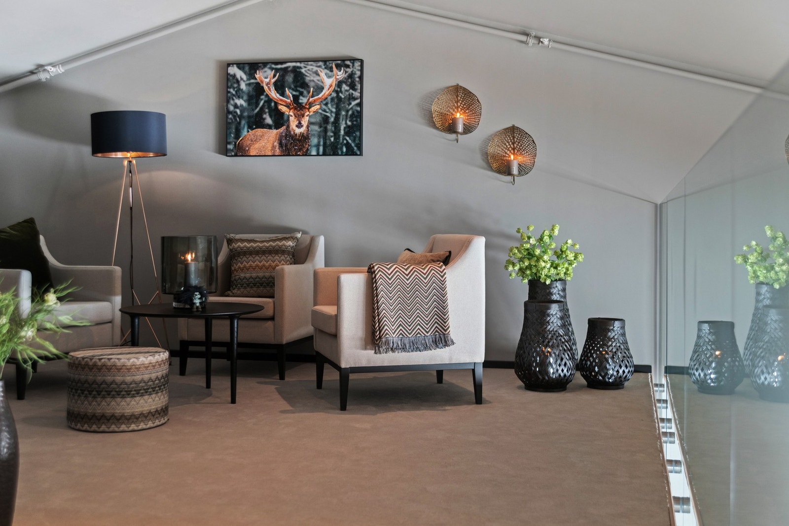 Det er mulig å innrede med senger eller en ekstra stue på hems. Galleribilde