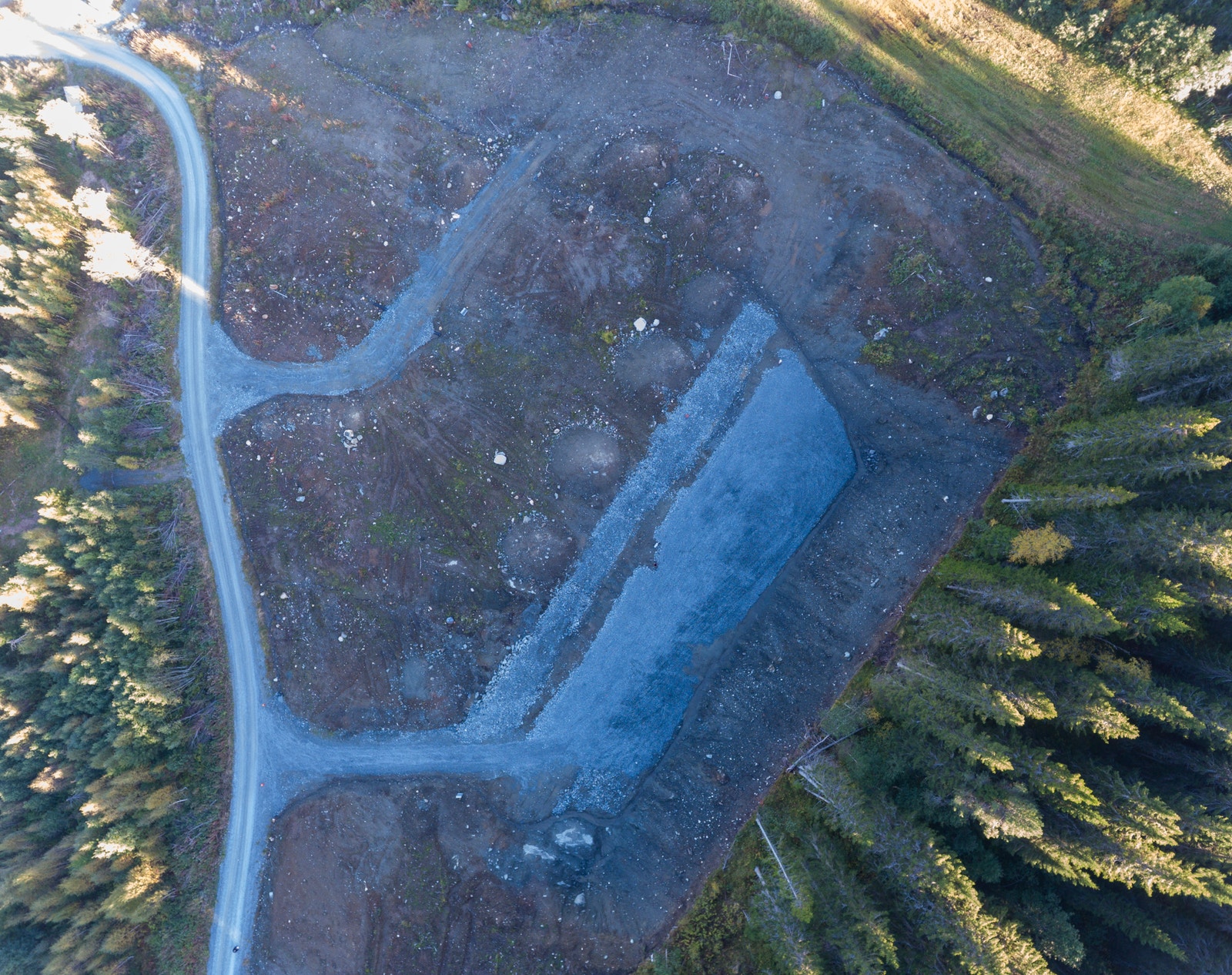 Tomtene er tilknyttet strøm og har også trekkerør med muligheter for fiber Galleribilde