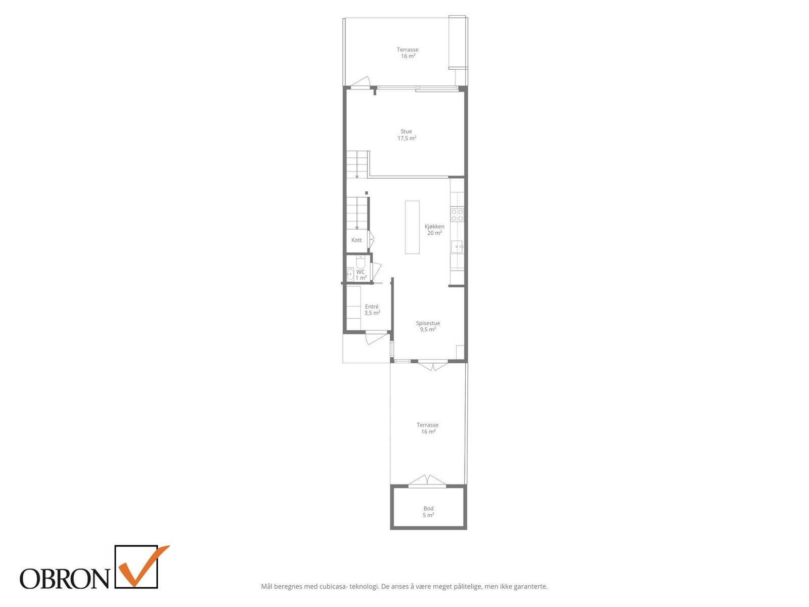 Planskisse 1. etasje. Galleribilde