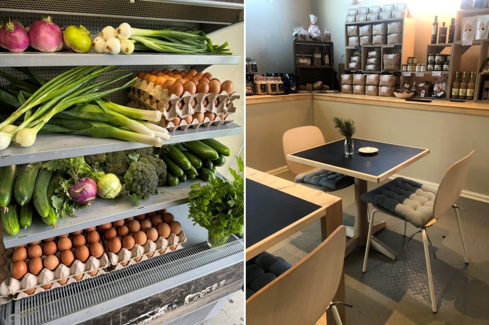 Kafé Spire har åpen kafé fredager og søndager, samt selvbetjent gårdsutsalg med mel, egg og grønnsaker fra gården i sommerhalvåret. Galleribilde