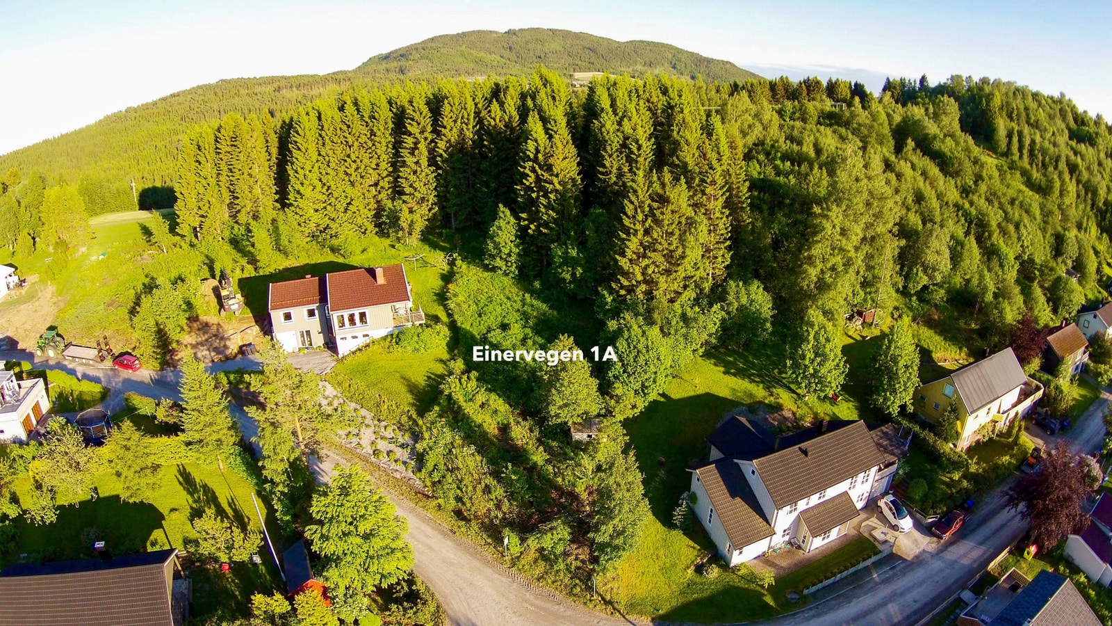 I bakkant av tomta har du tilgang til turområder som kan nyttes året rundt Galleribilde