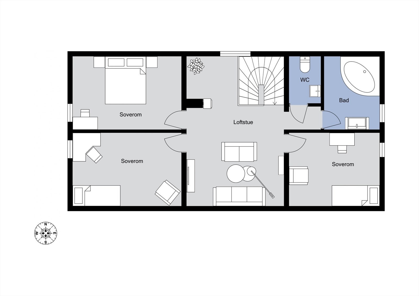 Plantegningen - Loftsetasjen Galleribilde